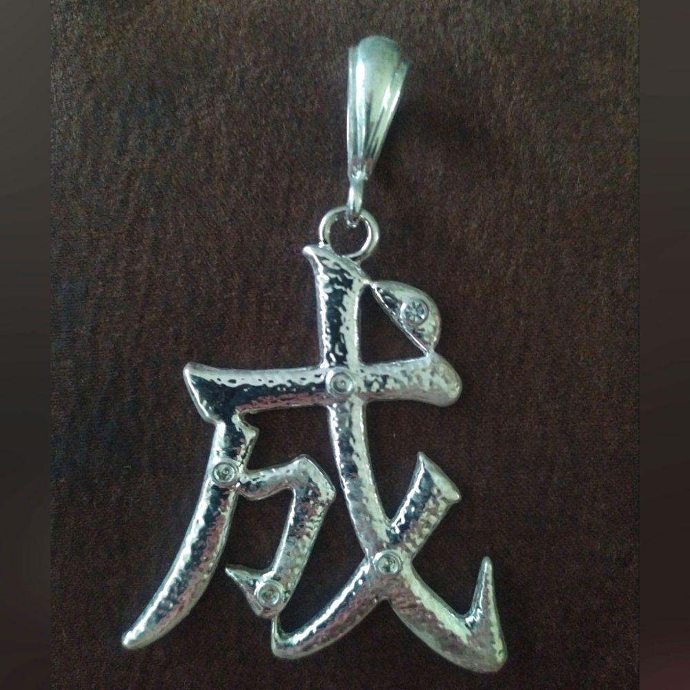 Y2k vintage Silver tone men's medallion